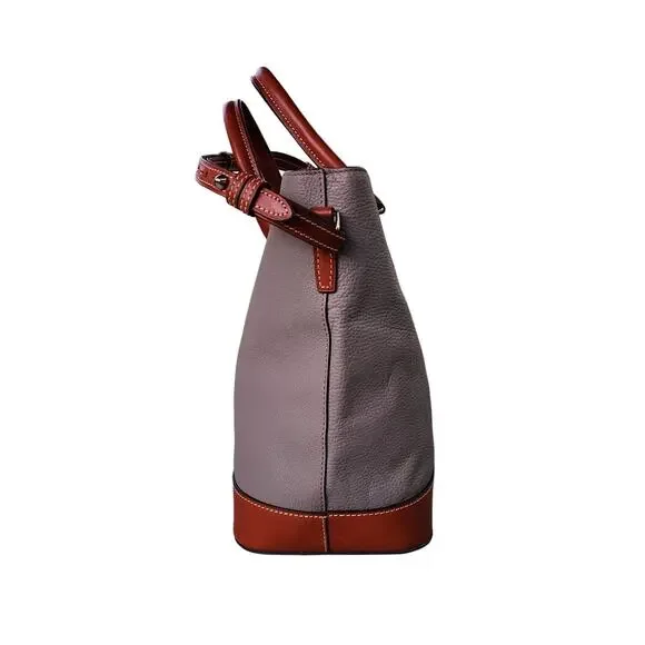 Dooney & Bourke Chelsea Pebble Grain Leather Shopper Tote Bag - Picture 9 of 10